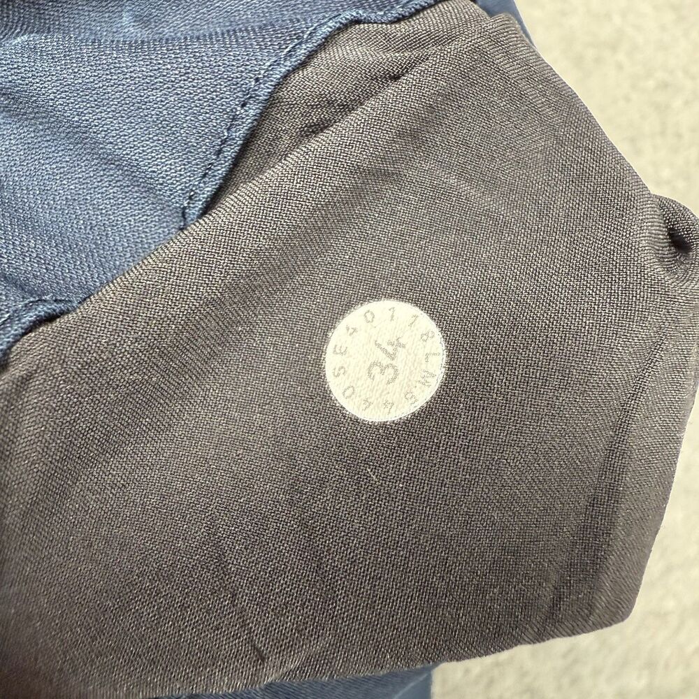 Lululemon Commission Pants Slim Mens 34 Blue Warpstreme Chino Classic Travel - Picture 9 of 11